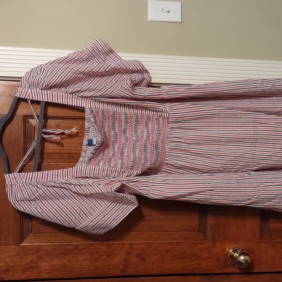 Women's stripe dress w/lining in EUC - Picture 6 of 9